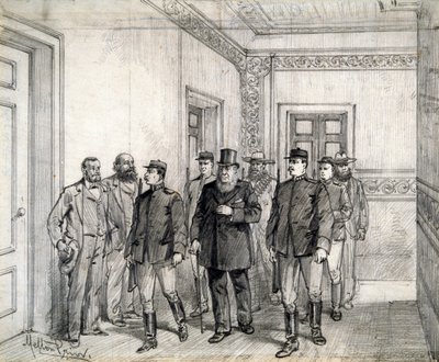 The Boer President Kruger leaving the Chamber of Deputies in Pretoria by Melton Prior