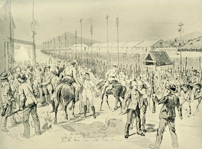 The Occupation of Pretoria: Release of British Officers, 1901 by Melton Prior