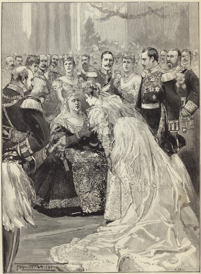 The Royal Wedding at Coburg by Melton Prior