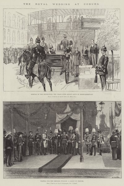 The Royal Wedding at Coburg by Melton Prior