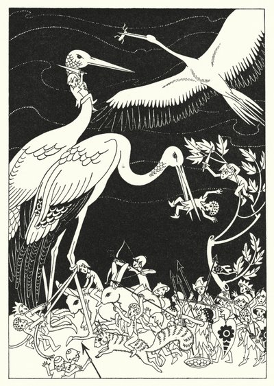 Some of the Pygmies cross-wise in their Beaks by Merlyn Mann