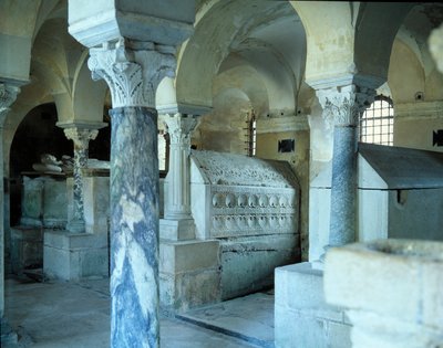 Merovingian Art: View of the Crypt of the Abbey of Jouarre by Merovingian