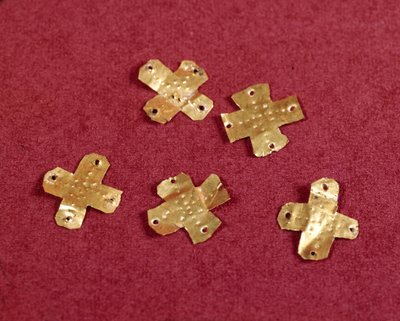Merovingian Art: Small Crosses in Gold by Merovingian Merovingian