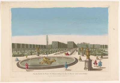 View of the Fountain in the Garden of Palais Schwarzenberg near Vienna by Mesard