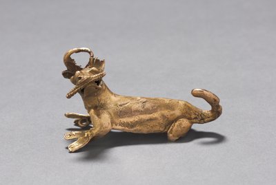 Deer Eating Corn Pendant by Mesoamerican Mesoamerican