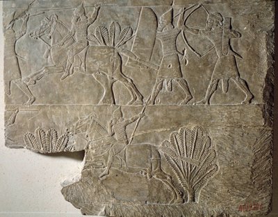 Horsemen of the Assyrian Army by Mesopotamian