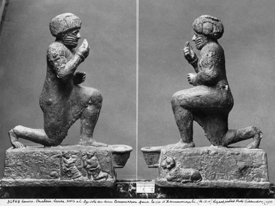 The Worshipper from Larsa, Profile View, also known as King Hammurabi Praying Before a Sacred Tree, c.1750 BC by Mesopotamian