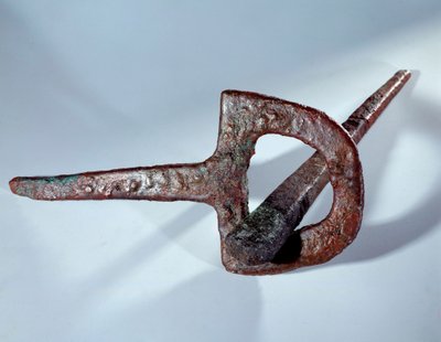 Mesopotamia: Foundation Figurine (Nail and Its Copper Support) by Mesopotamian Mesopotamian