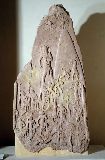 Stele in red gres of Naram Sin