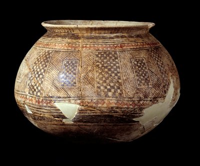 Vase with Geometric Decor of the Style of Halaf by Mesopotamian Mesopotamian