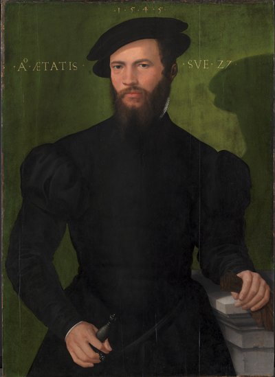 Portrait of a Gentleman Aged 27 by Mesteren fra 1540