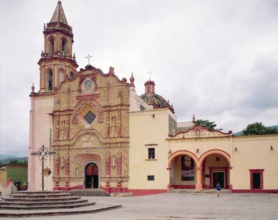 Facade of the Franciscan Mission Church of Saint James at Jalpan, 1751-58 by Mexican School