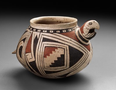 Mogollon macaw bowl, Tardio Period, 1300-50 by Mexican School