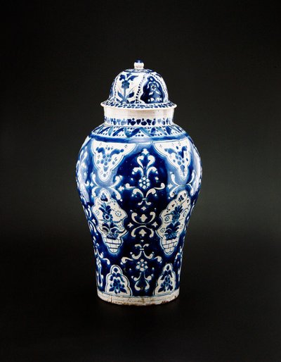 Talavera Jar by Mexican School