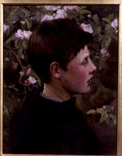 Head of a Boy by Mia Arnesby (attributed to) Brown