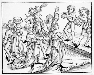 Dancers on Christmas Night Punished for Their Impiety, after a Woodcut from 
