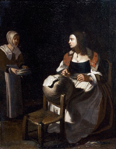 The pillow-lace maker by Michael (attr. to) Sweerts