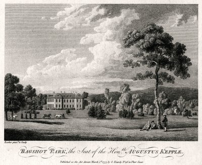 Bagshot Park, the Seat of the Honourable Augustus Kepple by Michael Angelo Rooker