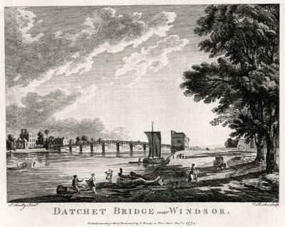 Datchet Bridge near Windsor, Berkshire by Michael Angelo Rooker