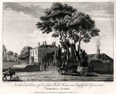 North East View of Sir John Elvils House on Englefield Green near Egham in Surry, 1775 by Michael Angelo Rooker