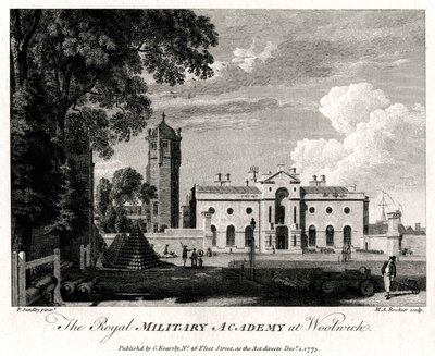 The Royal Military Academy at Woolwich, London by Michael Angelo Rooker