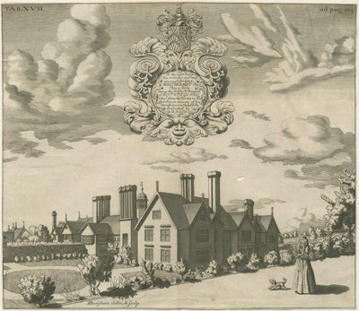 Blithfield Hall: engraving by Michael Burghers