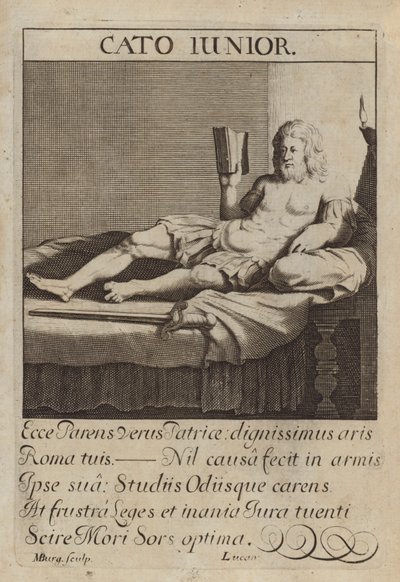 Cato the Younger, Roman statesman by Michael Burghers