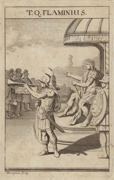 Titus Quinctius Flaminimus, Roman general by Michael Burghers