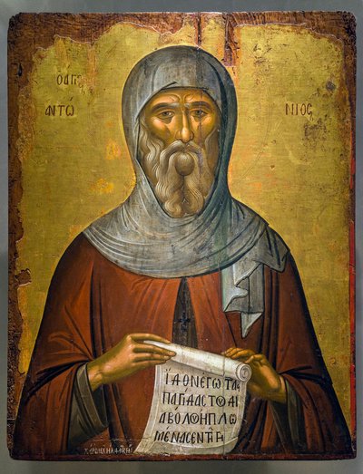 Portrait of Anthony the Great by Michael Damaskinos