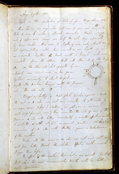 Page from Michael Faraday