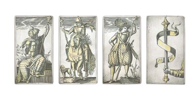 Detail (of an Extremely Rare Set of 52 Playing Cards Engraved in the Four Italian Suits, Augsburg) by Michael Froemmer