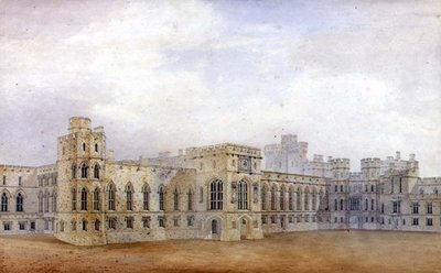 Windsor Castle and the North East View of the Upper Ward by Michael Gandy