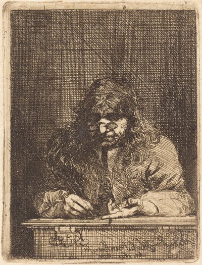 Self-Portrait Drawing by Michael Lukas Leopold Willmann