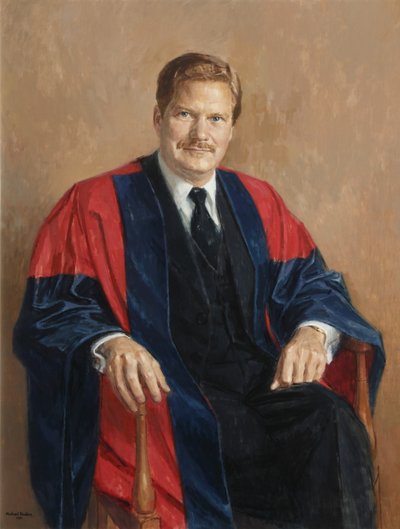 Keith Broadwell Griffin, President of Magdalen College by Michael Noakes