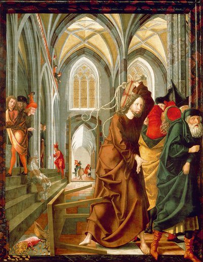 Christ Drives the Merchants from the Temple by Michael Pacher