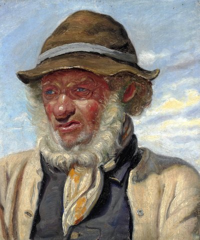 A Fisherman from Skagen with a Full Beard by Michael Peter Ancher
