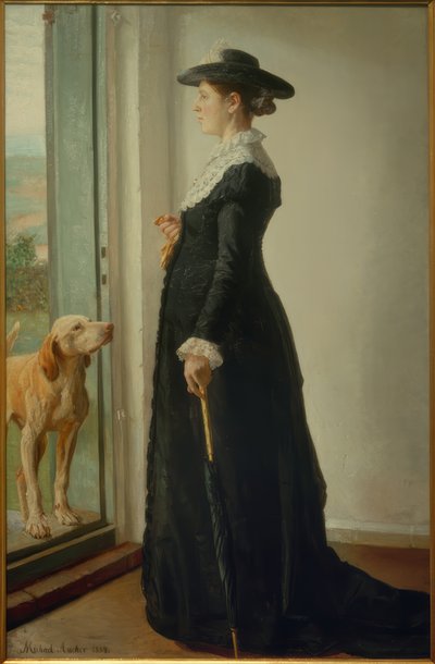 Portrait of My Wife. The Painter Anna Ancher by Michael Peter Ancher