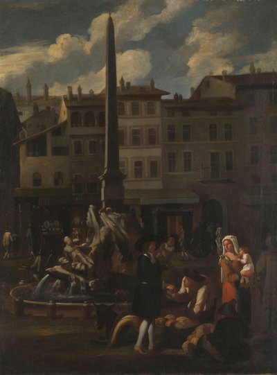 Market Scene in Rome by Michael Sweerts