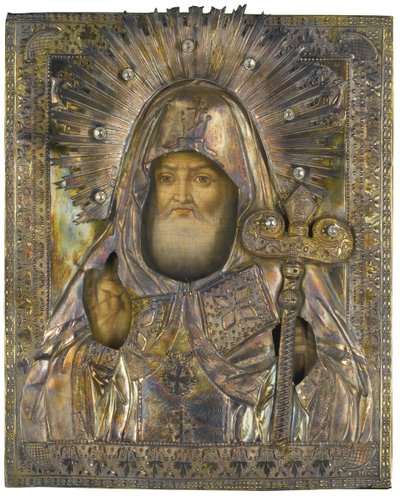 Saint Mitrofan of Voronezh, 1835 by Michail Vasilyevich Borodulin