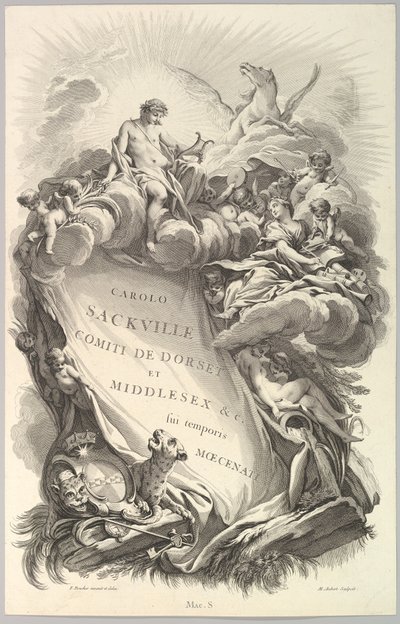 Frontispiece for the Tomb of Charles Sackville, Earl of Dorset by Michel Aubert