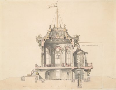 Project for a Chinese Pavillion by Michel Barthelemy Hazon