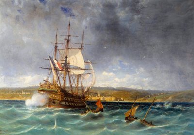 The Veteran Entering the Port of Concarneau (detail) by Michel Bouquet