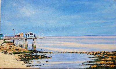 Fishing Huts in Gironde by Michel Bultet