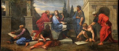 Aspasia surrounded by Greek philosophers by Michel Corneille the Younger