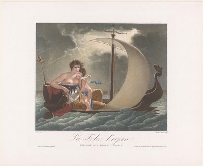 Personification of Folly Misleading Amor by Michel Dissard