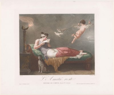 Personification of Friendship (Amicitia), Reading a Letter by Michel Dissard