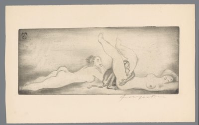 Ex Libris of Gianni Mantero by Michel Fingesten (signed by artist)