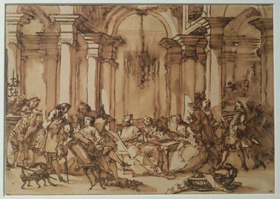 A Literary Salon in the 18th Century by Michel Francois Dandre Bardon