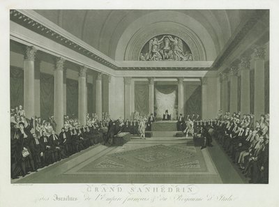 The Grand Sanhedrin of the Israelites by Napoleon I, 1806 by Michel François Damame Demartrais