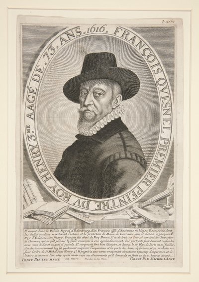 Francois Quesnel (1543-1619), at the age of 73 by Michel Lasne